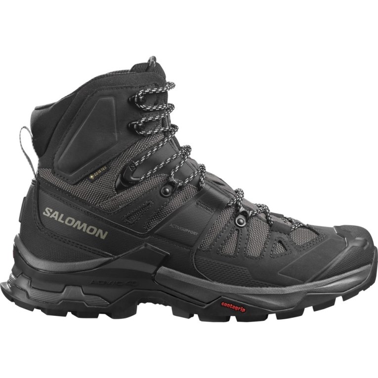 Black Salomon Quest 4 GTX Men\'s Hiking Boots | IE BW9756